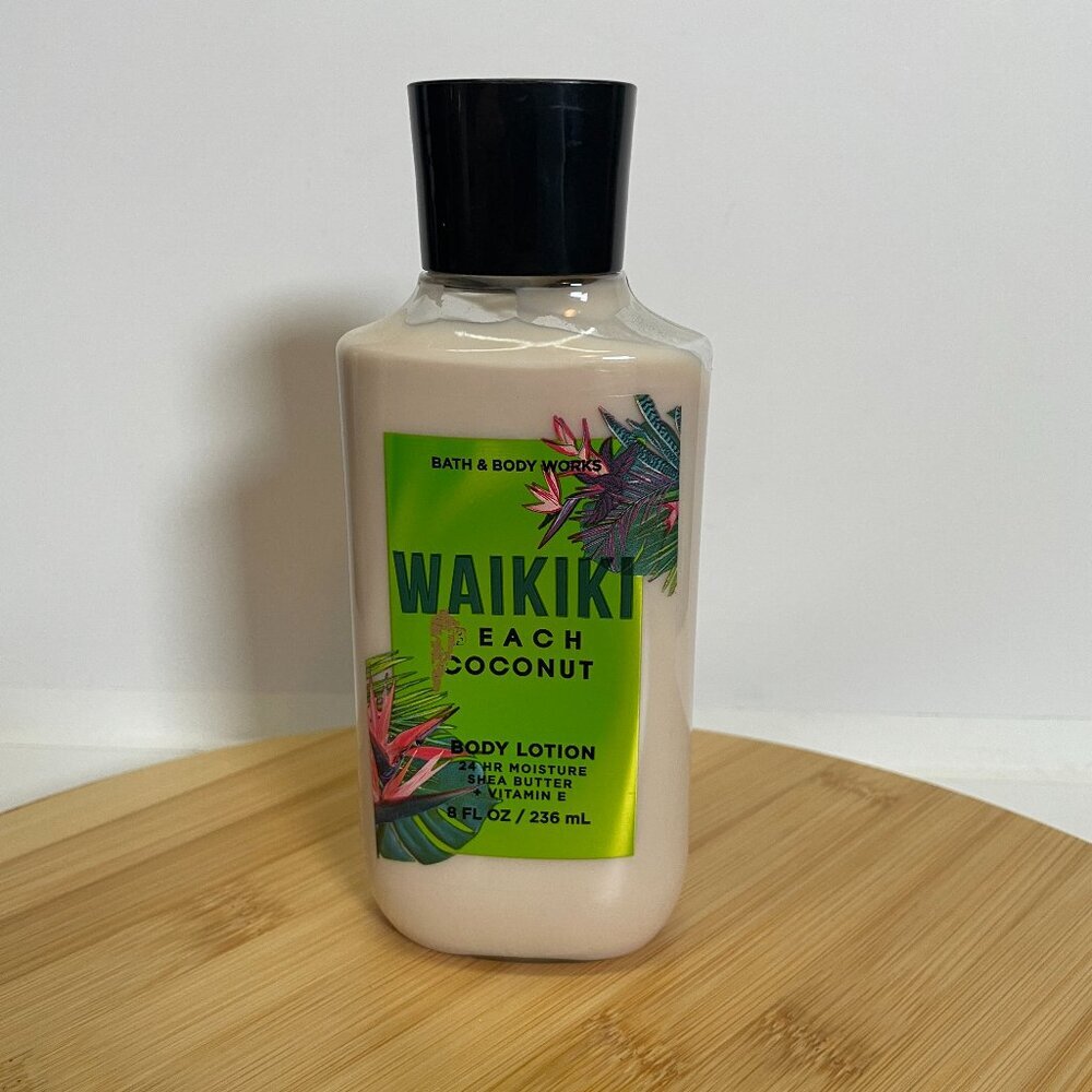 Bath & Body Works Waikiki Beach Coconut Body Lotion 8 Oz Shea Butter Vitamin E